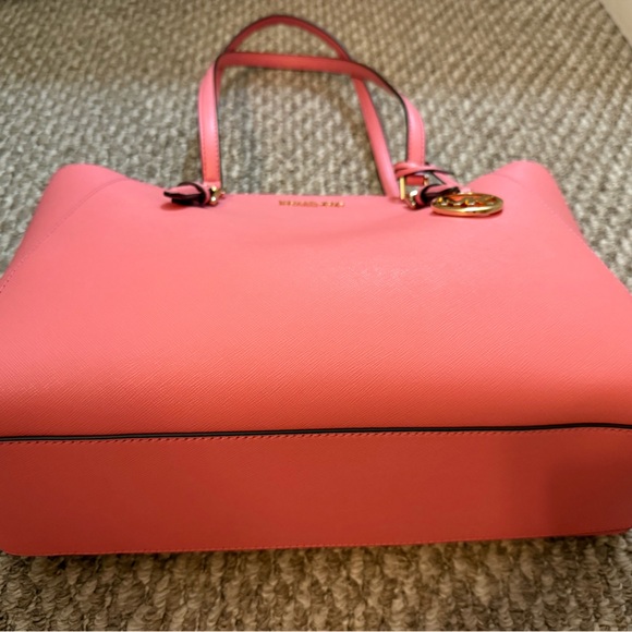 Michael Kors Coral Pink Tote - Picture 2 of 8